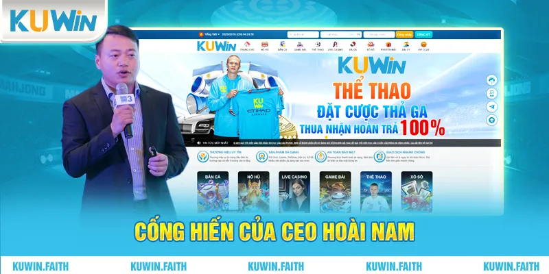 Cống hiến của CEO Hoài Nam